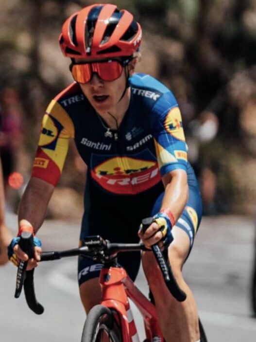 Amanda Spratt au départ des championnats d'Australie 2025