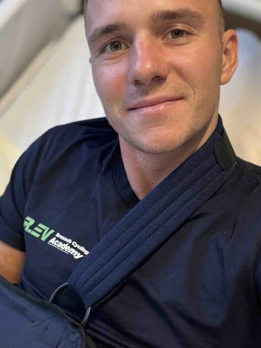 Remco Evenepoel blessé lors d'un entraînement se montre optimiste